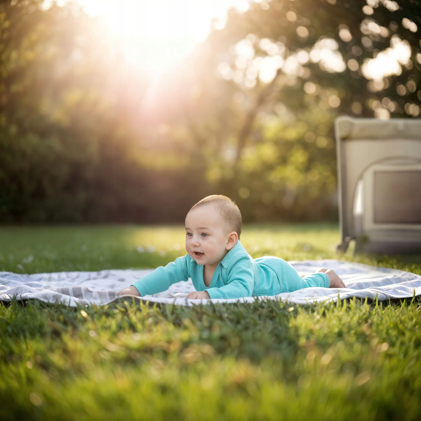 PREMIUM KELIONINĖ LOVYTĖ-TIRAS VAIKUI + ČIUŽINYS IR KREPŠYS