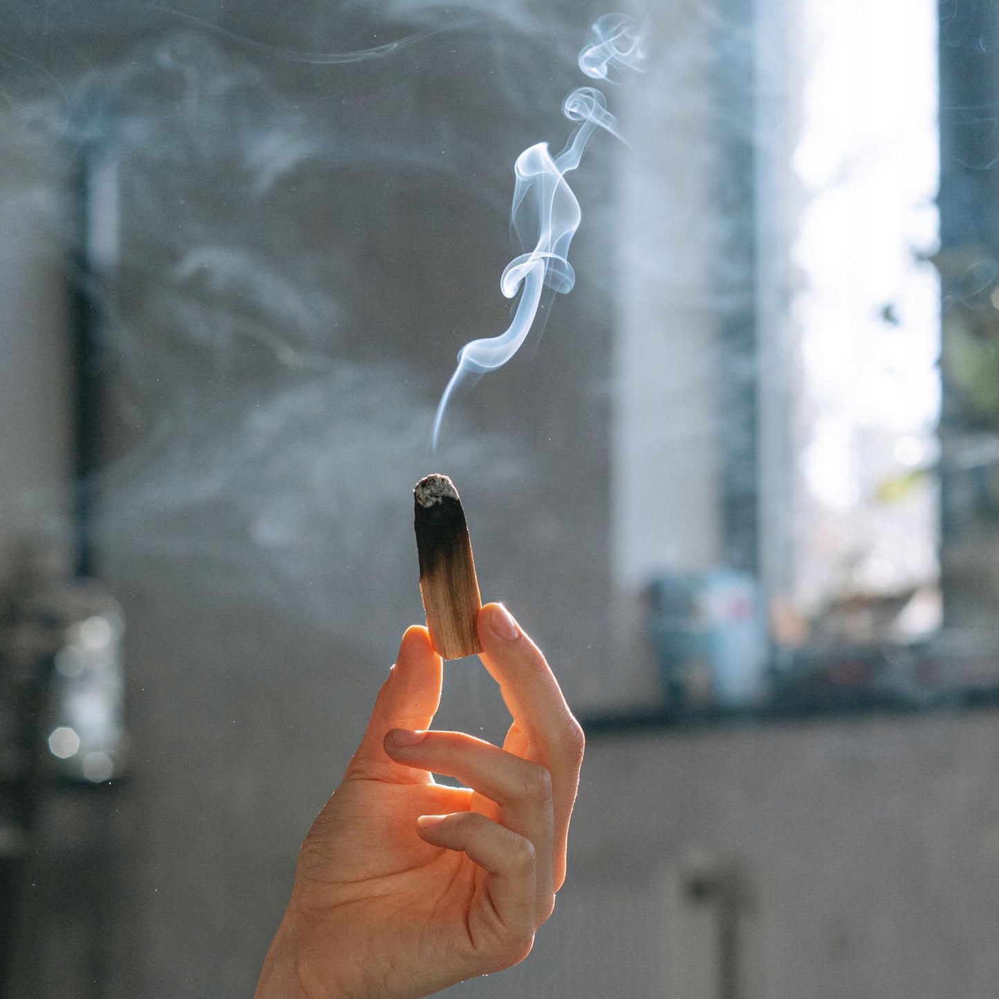 Namų ritualų rinkinys su Palo Santo ir balta šalavija, smilkalai, 7 čakrų apyrankė