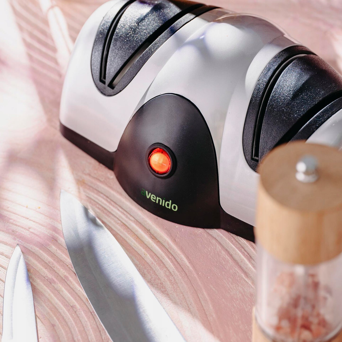 Elektrinis plieninių peilių galąstuvas avenido 40W, modelis AV4529