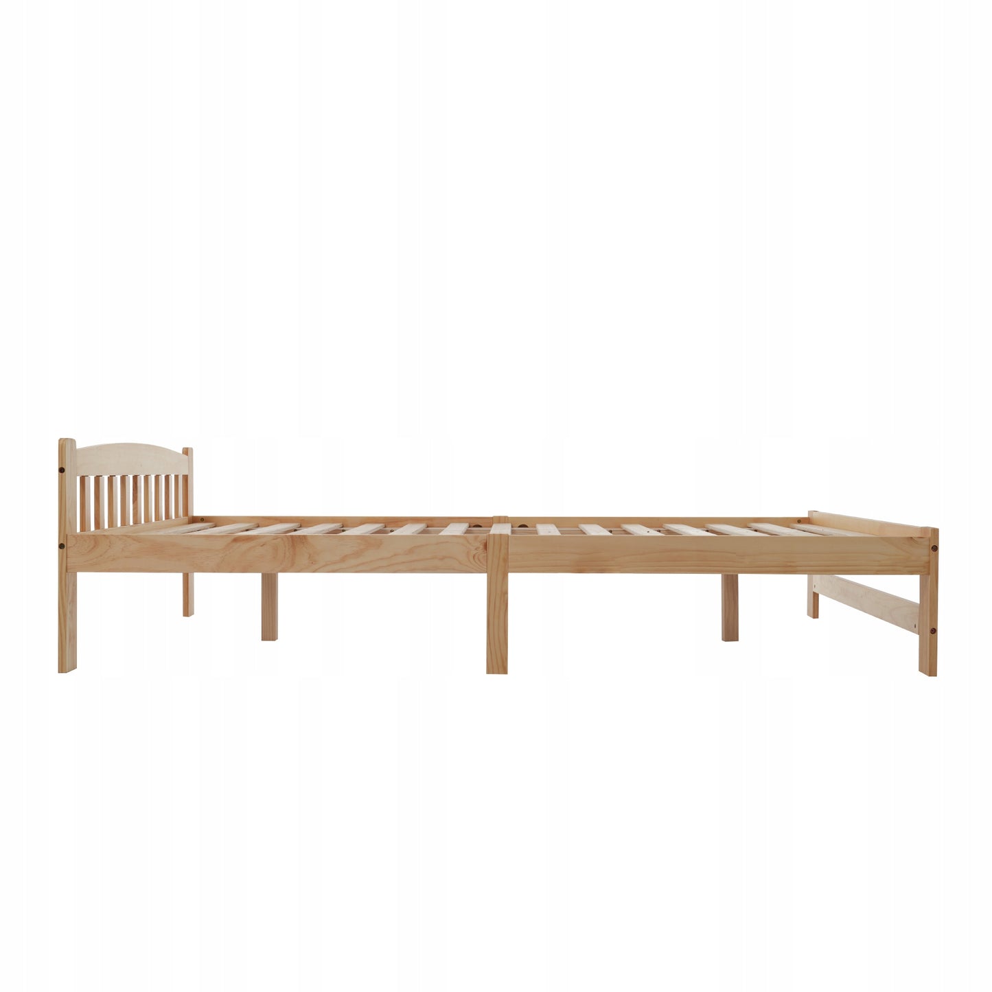 Tvirtas natūralaus medžio fotelio tipo lovos rėmas 140x200 su galvūgaliu ir atlošu