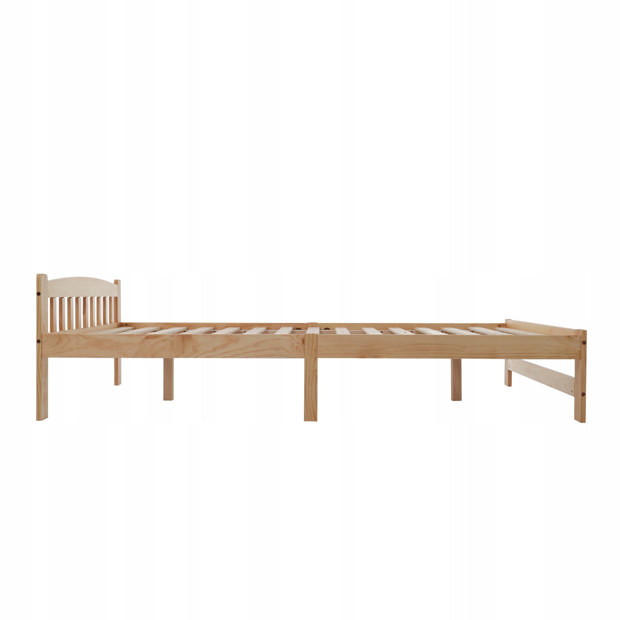 Tvirtas natūralaus medžio fotelio tipo lovos rėmas 140x200 su galvūgaliu ir atlošu