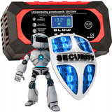 AUTOMATINIS IŠMANUS AKUMULIATORIŲ Įkroviklis Įkrovimo įrenginys LCD 24V 12V 8A