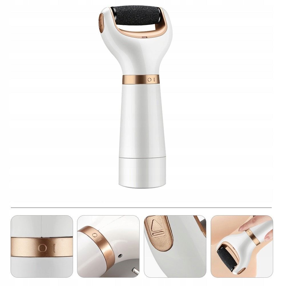 ELEKTRINIS PURENAMASIS KOJOMS BALTAS DEIMANTINIS PRAKTIŠKAS PEDIKIŪRAS