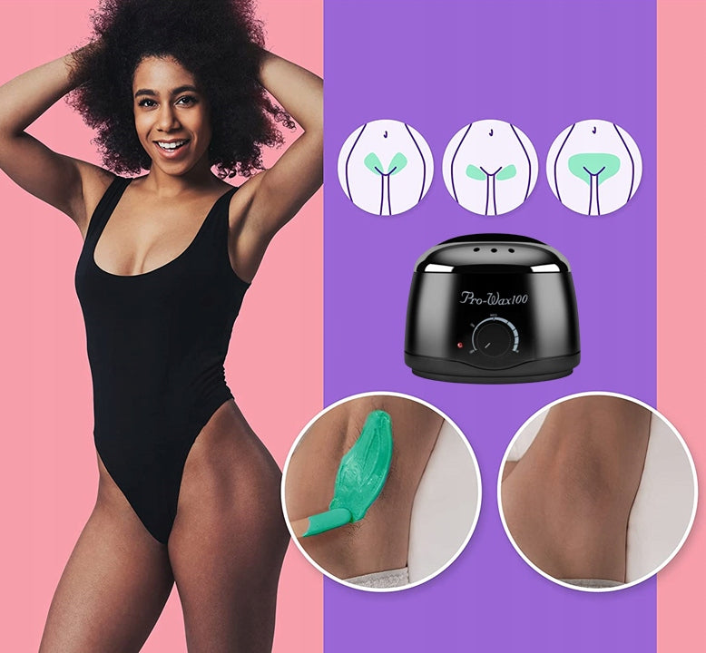 Vaško depiliavimo rinkinys, vaško šildytuvas, 6x kietas vaškas granulėse