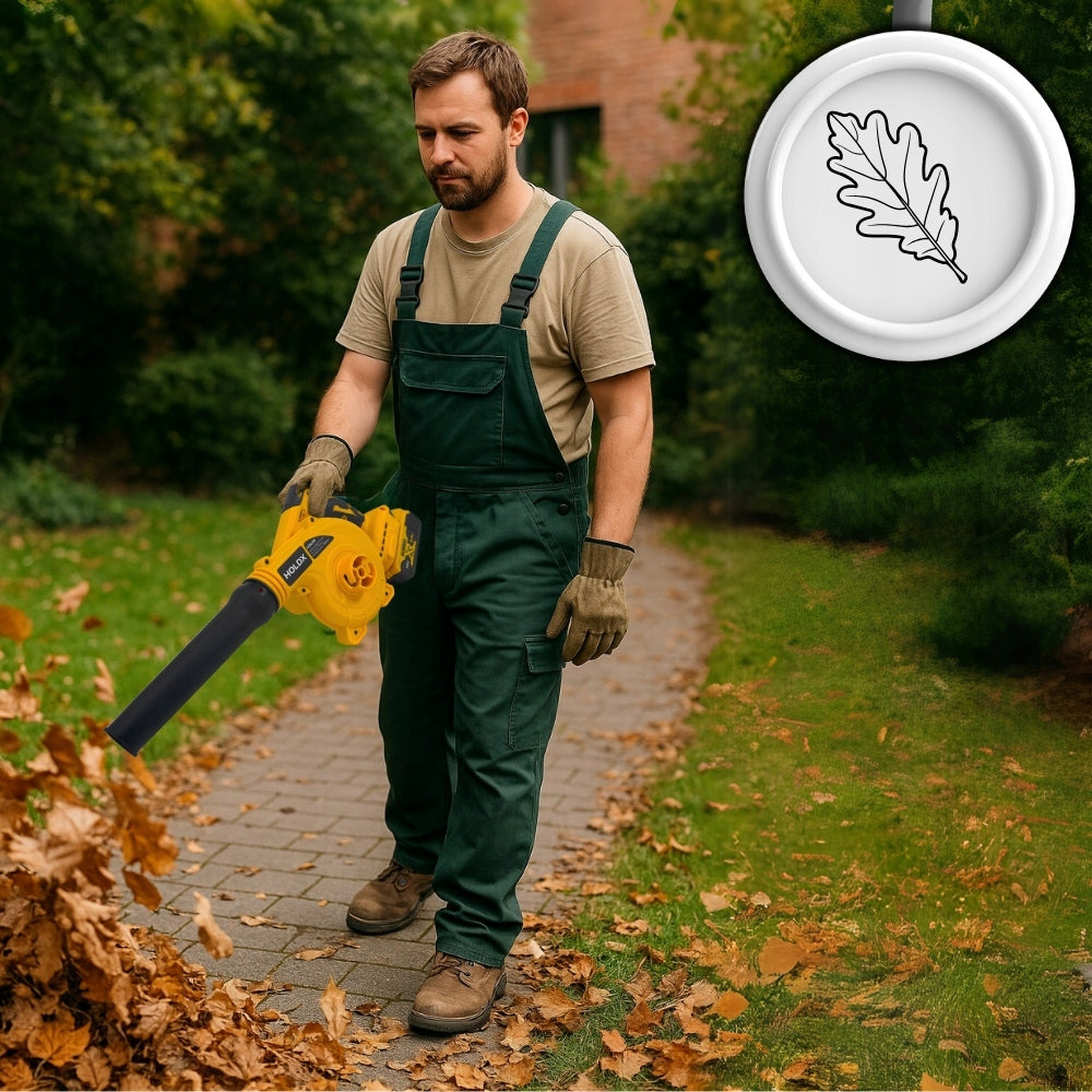 AKUMULIATORINIS SODININKYSTĖS LAPŲ PŪTIKIŲ SIURBLYS, SKIRTAS DEWALT BATERIJOMS