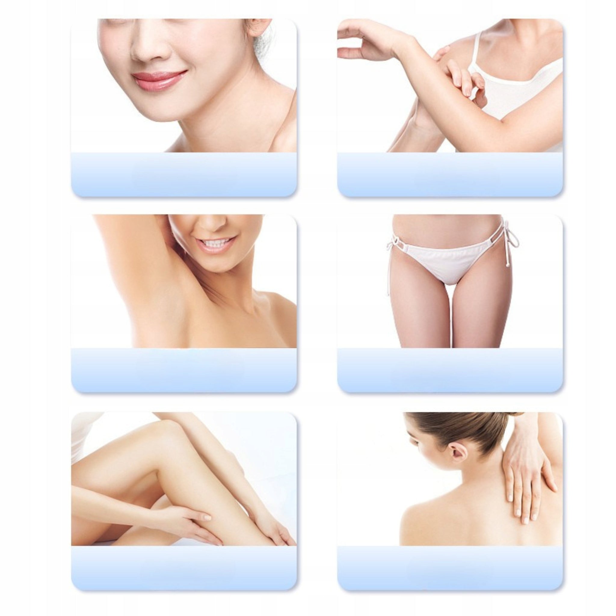 Lazerinis IPL epiliatorius kūnui, bikini, veidui, neskausmingas, vėsinantis, su antgaliais