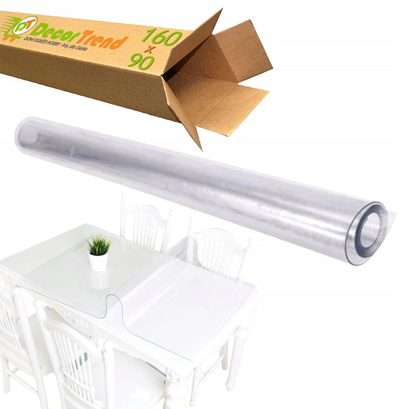 Apsauginė PVC plėvelė darbalaukiui, stalui, 160x90, storas, permatomas