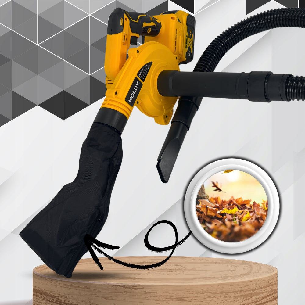 AKUMULIATORINIS SODININKYSTĖS LAPŲ PŪTIKIŲ SIURBLYS, SKIRTAS DEWALT BATERIJOMS