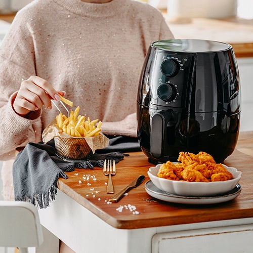 Oro Gruzdintuvė "Air Fryer" "Be be riebalų" 2,5L 1600W, Temperatūros reguliavimas 80-200°C