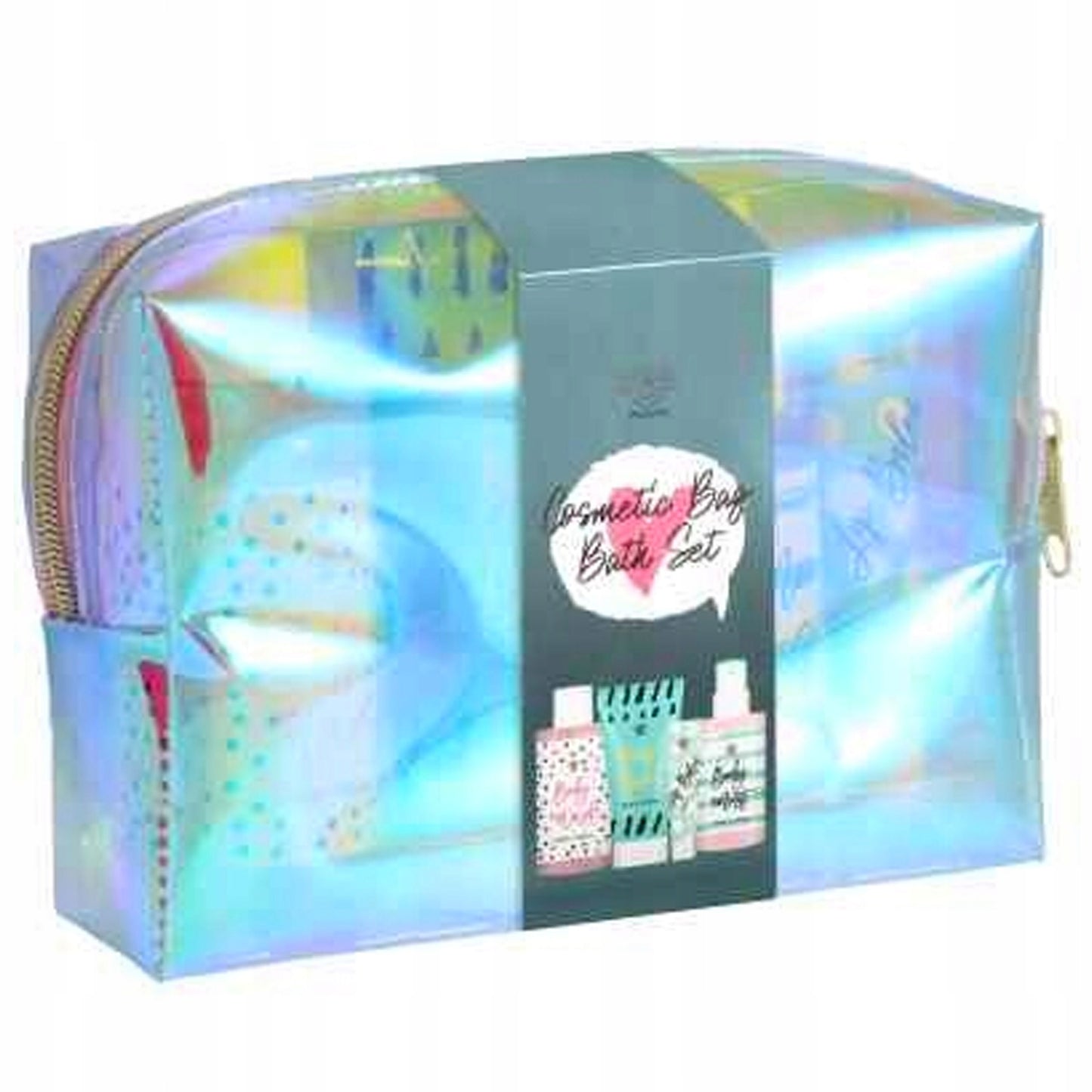 Aurora Dovanų rinkinys paauglei mergaitei, 4 kosmetikos priemonės, kosmetinė