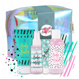 Aurora Dovanų rinkinys paauglei mergaitei, 4 kosmetikos priemonės, kosmetinė