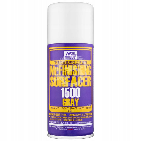 B-527 Mr.Finishing Surfacer 1500 Gray Mr.Hobby-Gunze Pilkas gruntuojamasis paviršiaus glaistiklis