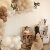 BALIONŲ GIRLIANDA RUDOS BEŽVĖ BALIONAI KRIKŠTYNOMS, METINĖMS IŠKILMĖMS, VESTUVĖMS, VEDYBOMS