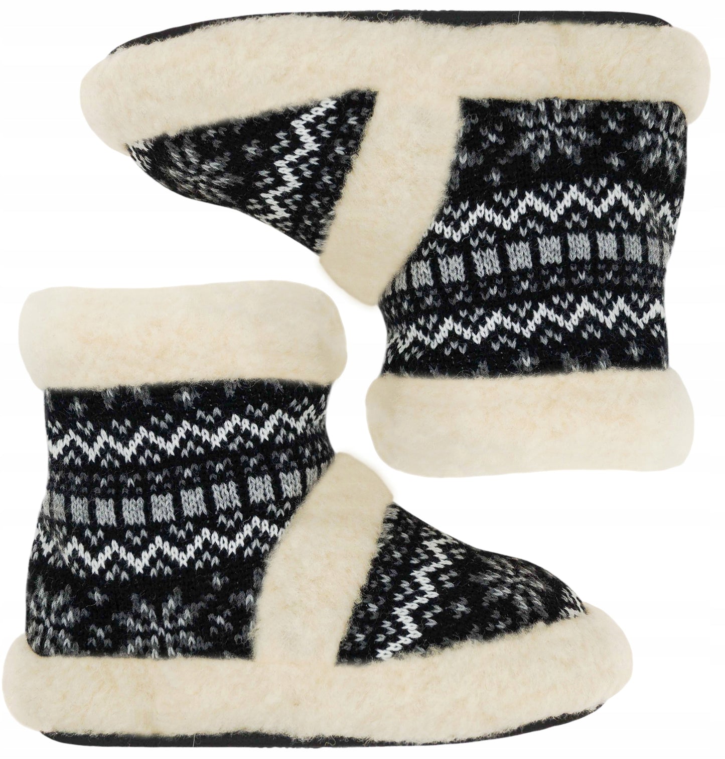 MOTERIŠKI BAMBOSZE - natūralios vilnos šiltos šlepetės su pašiltinimu Dydis. 41