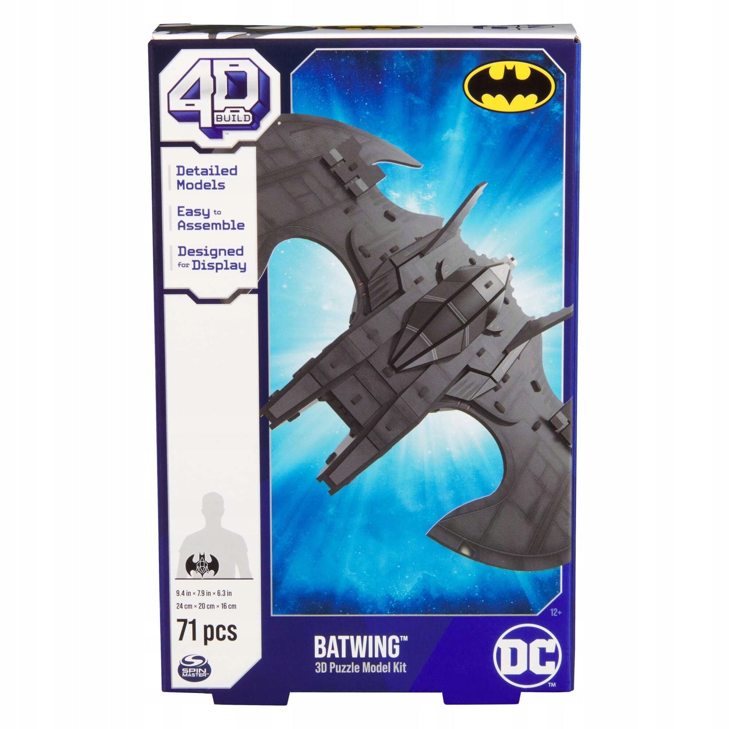 BATMAN 3D DĖLIONĖ BATWING MODELIS SURINKIMAS FIGURĖLĖ SPIN MASTER