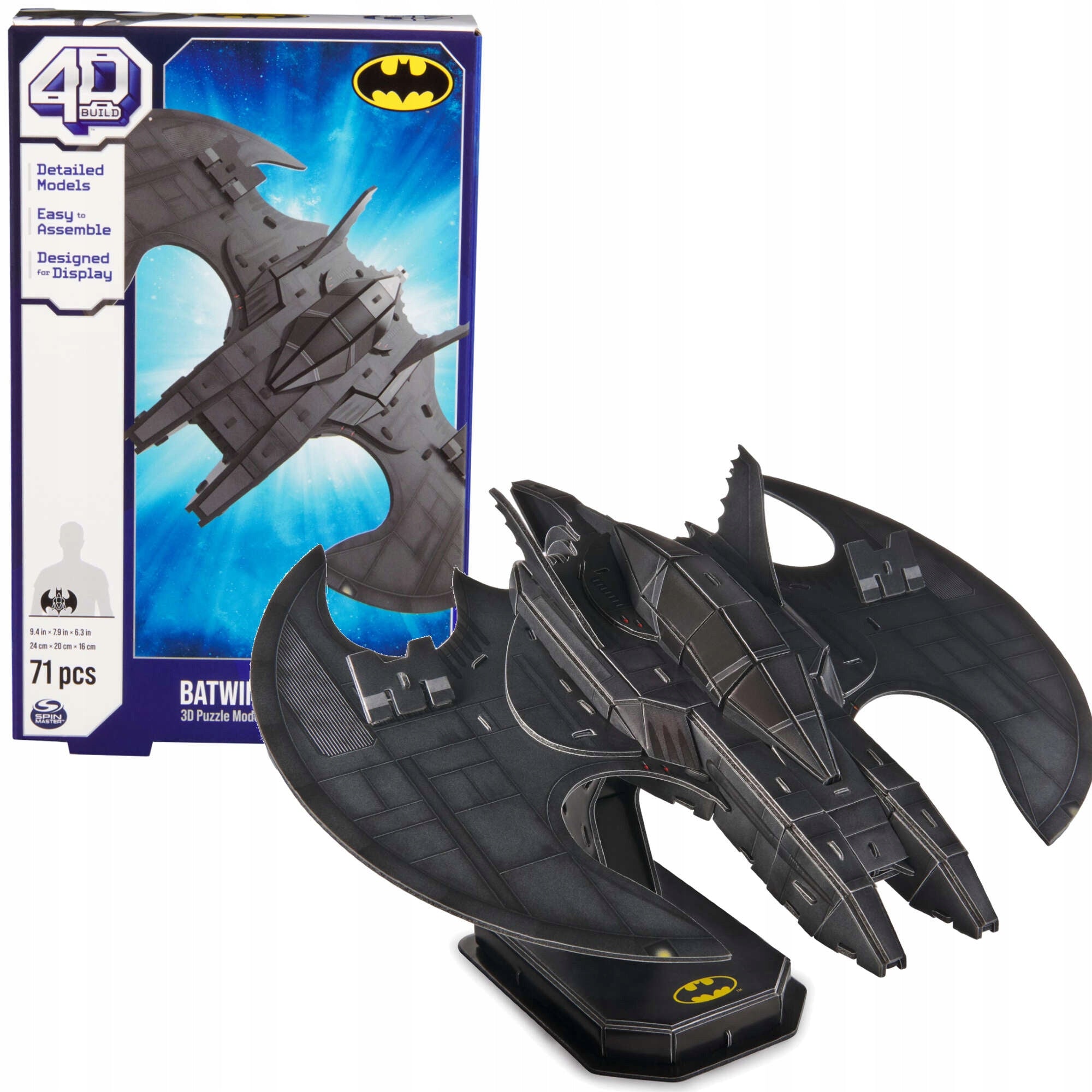 BATMAN 3D DĖLIONĖ BATWING MODELIS SURINKIMAS FIGURĖLĖ SPIN MASTER