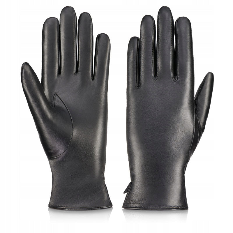 BETLEWSKI Odainės moteriškos žieminės pirštinės XL lygios blizgančios madingos