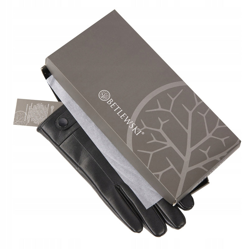 BETLEWSKI Žieminės odinės pirštinės, vyriškos, žiemai, dydis M