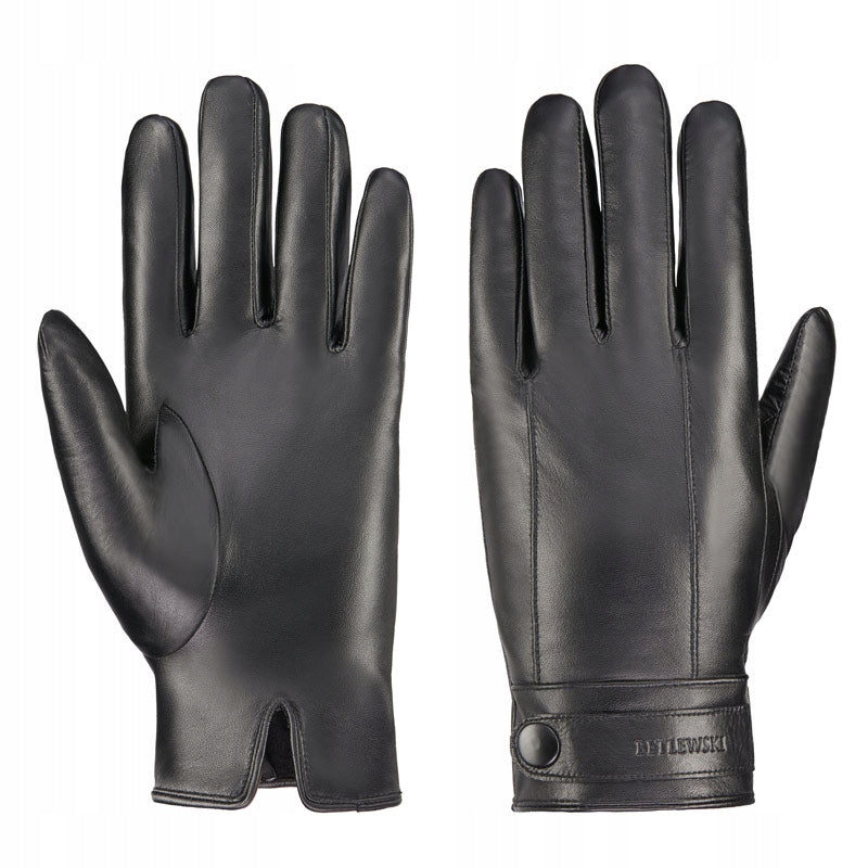 BETLEWSKI Žieminės odinės pirštinės, vyriškos, žiemai, dydis M