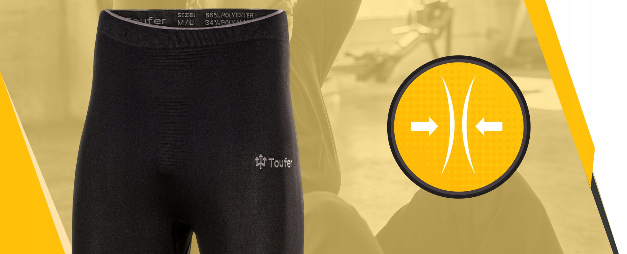 Termoaktyvių apatinių drabužių komplektas šildanti apranga TOUFER THERMAFLEX JUODA