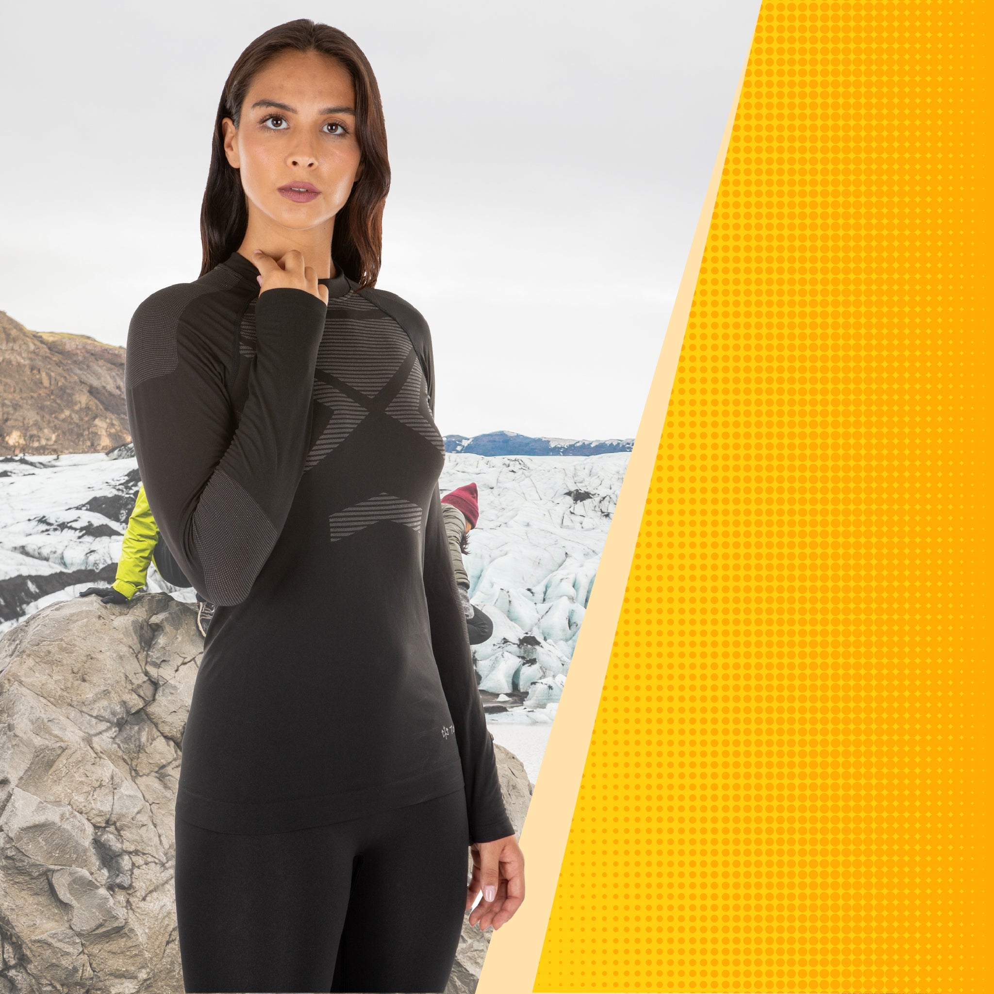 Termoaktyvių apatinių drabužių komplektas šildanti apranga TOUFER THERMAFLEX JUODA