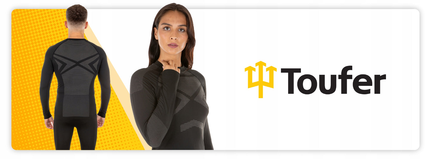 Termoaktyvių apatinių drabužių komplektas šildanti apranga TOUFER THERMAFLEX JUODA