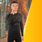 Termoaktyvių apatinių drabužių komplektas šildanti apranga TOUFER THERMAFLEX JUODA