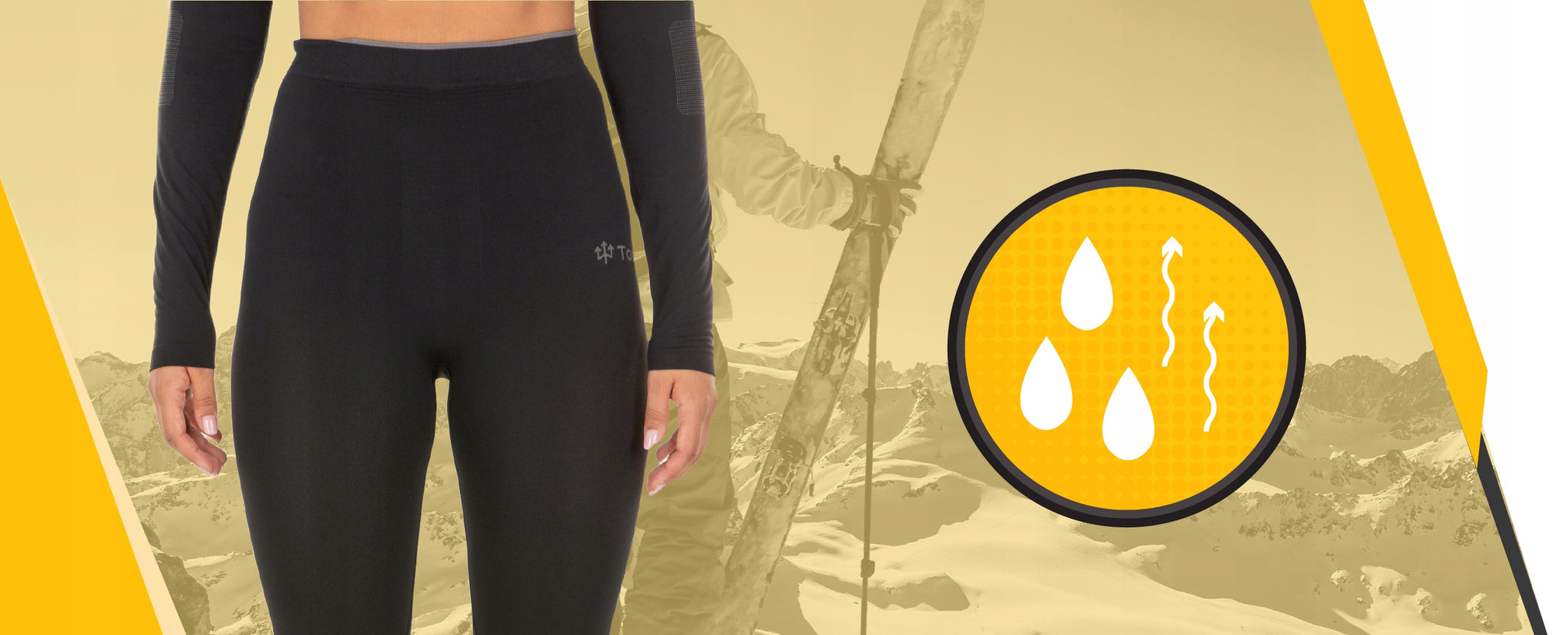 Termoaktyvių apatinių drabužių komplektas šildanti apranga TOUFER THERMAFLEX JUODA