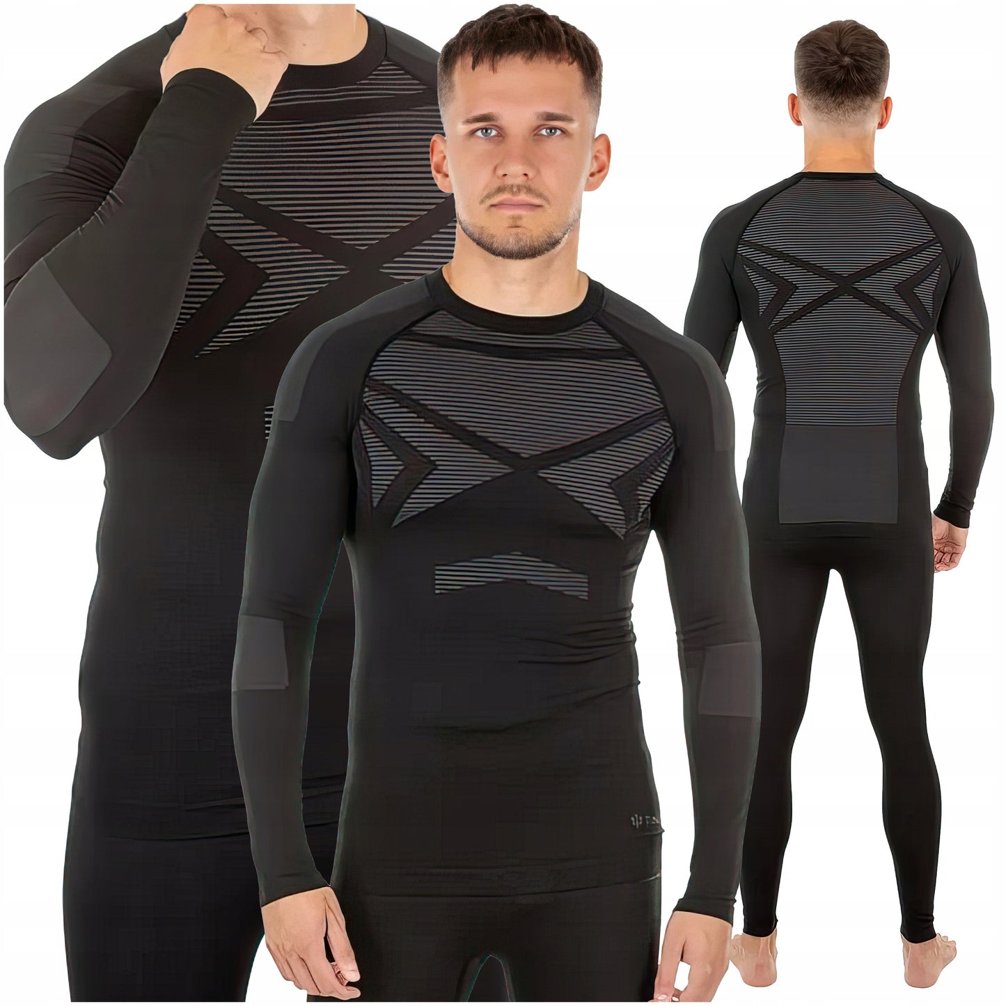 Termoaktyvių apatinių drabužių komplektas šildanti apranga TOUFER THERMAFLEX JUODA