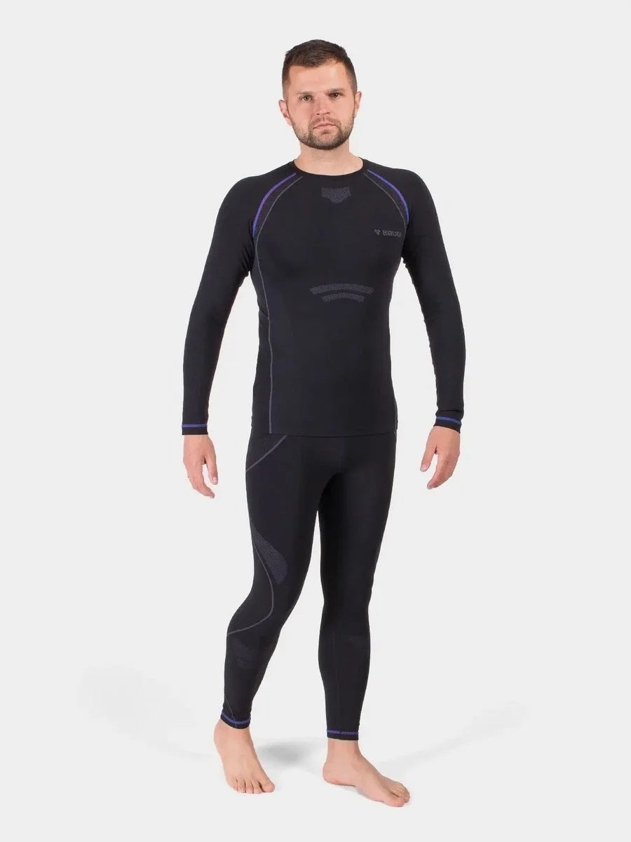Vyriški termoaktyvūs apatiniai drabužiai BRUGI, komplektas viršus ir apačia, termo apranga žiemai