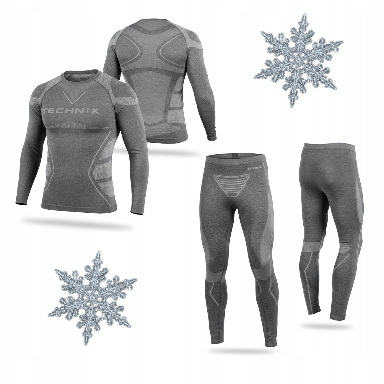 Termoaktyvus apatinis trikotažas vyrams, termo komplektas: ilgos kelnės, termo marškinėliai