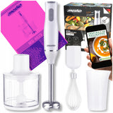 Rankinis blenderis maišytuvas Daugiafunkcis Smulkintuvas Plaktuvas Turbo Plieniniai