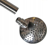 BOMBILLA BOLA JUODA SU INOX ŠEPETĖLIU