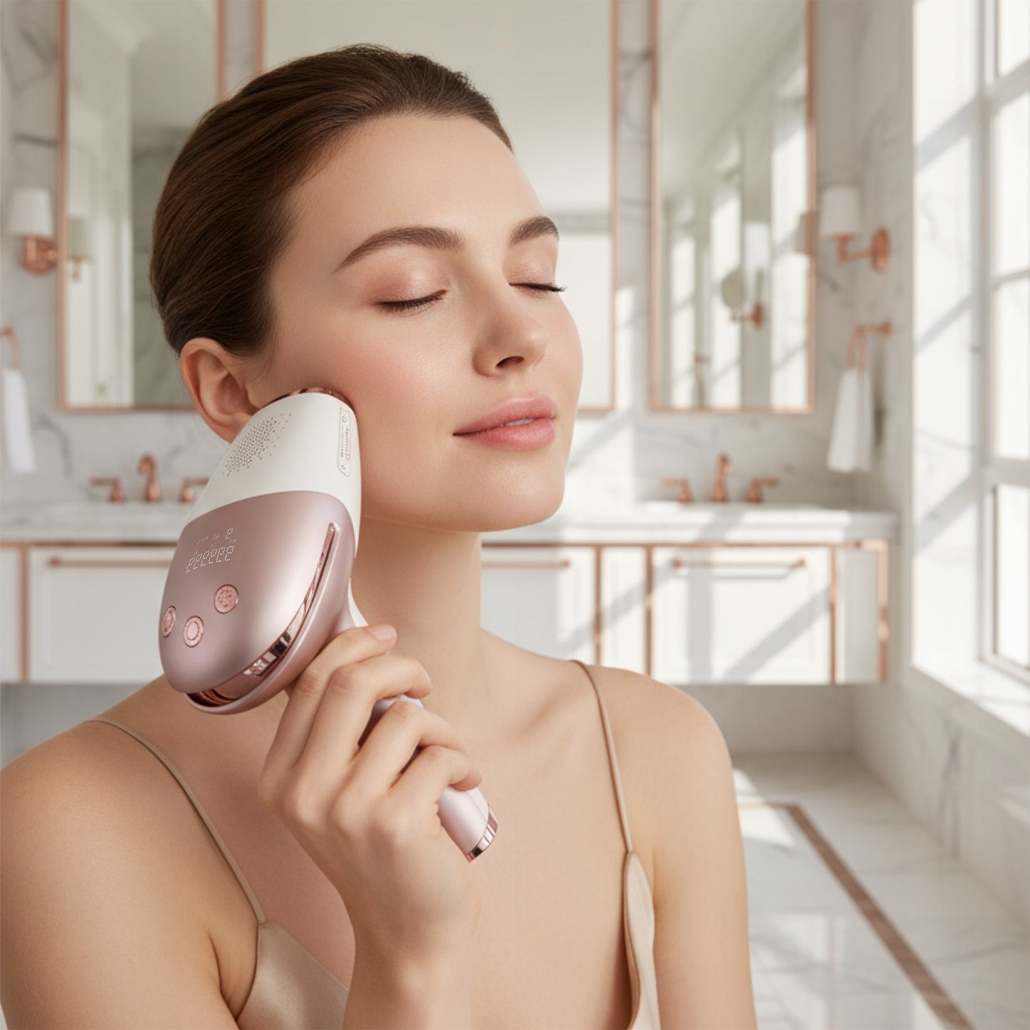 BOSTE IPL lazerinis epiliatorius nuolatinis epiliavimas su odos jutikliu ir vėsinimu