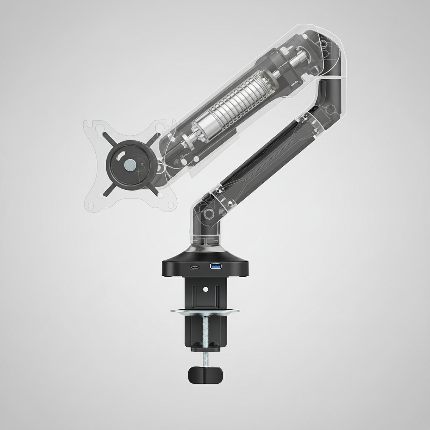 BOSTE STALO RANKOS LAIKIKLIS MONITORIUI STALINĖMS 17-40'' VESA USB PRIEVADAI DU TVIRTINIMAI