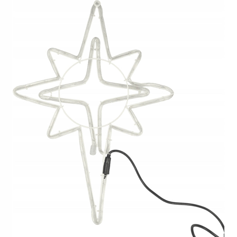 Kalėdinė LED gyvatuko dekoracija Betliejaus žvaigždė, 60 cm