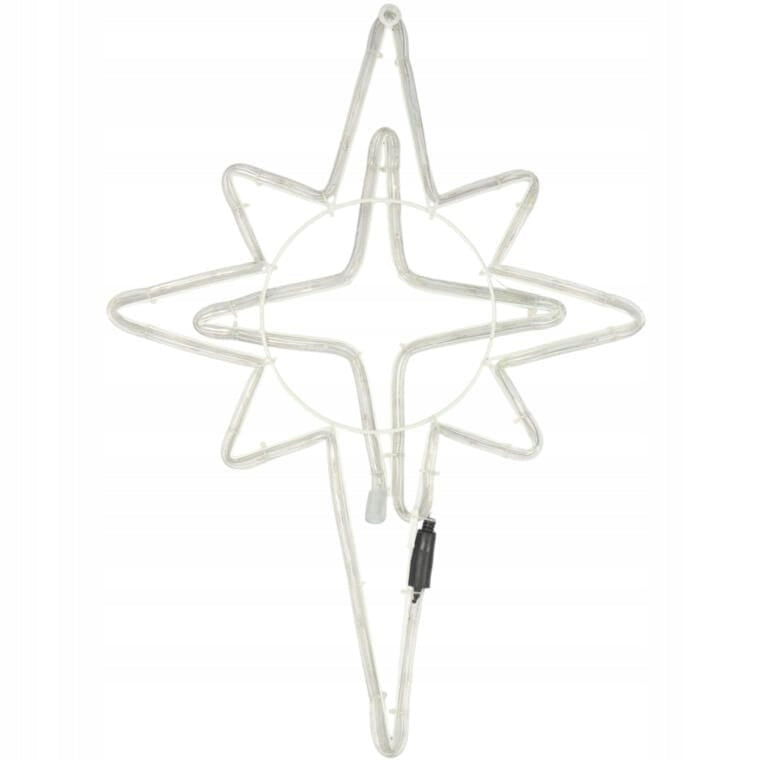 Kalėdinė LED gyvatuko dekoracija Betliejaus žvaigždė, 60 cm