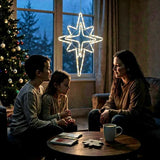 Kalėdinė LED gyvatuko dekoracija Betliejaus žvaigždė, 60 cm