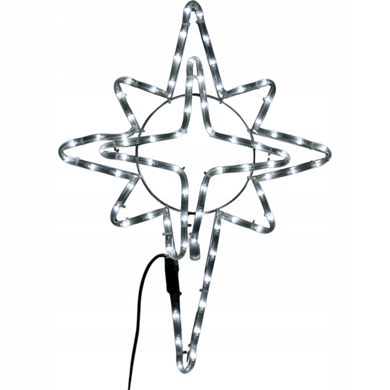 Kalėdinė LED gyvatuko dekoracija Betliejaus žvaigždė, 60 cm