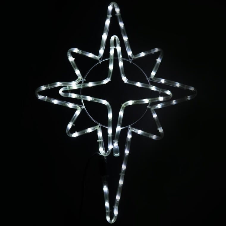 Kalėdinė LED gyvatuko dekoracija Betliejaus žvaigždė, 60 cm