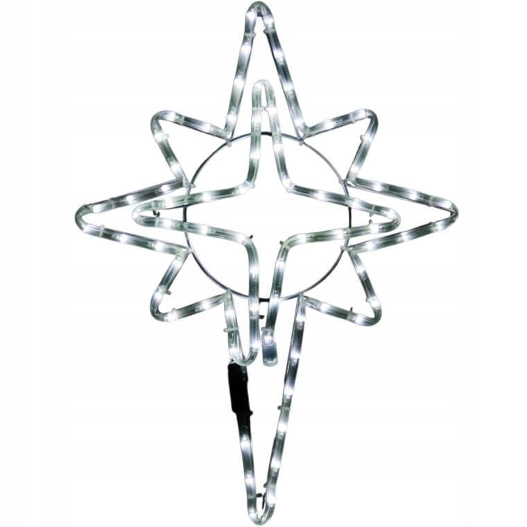 Kalėdinė LED gyvatuko dekoracija Betliejaus žvaigždė, 60 cm