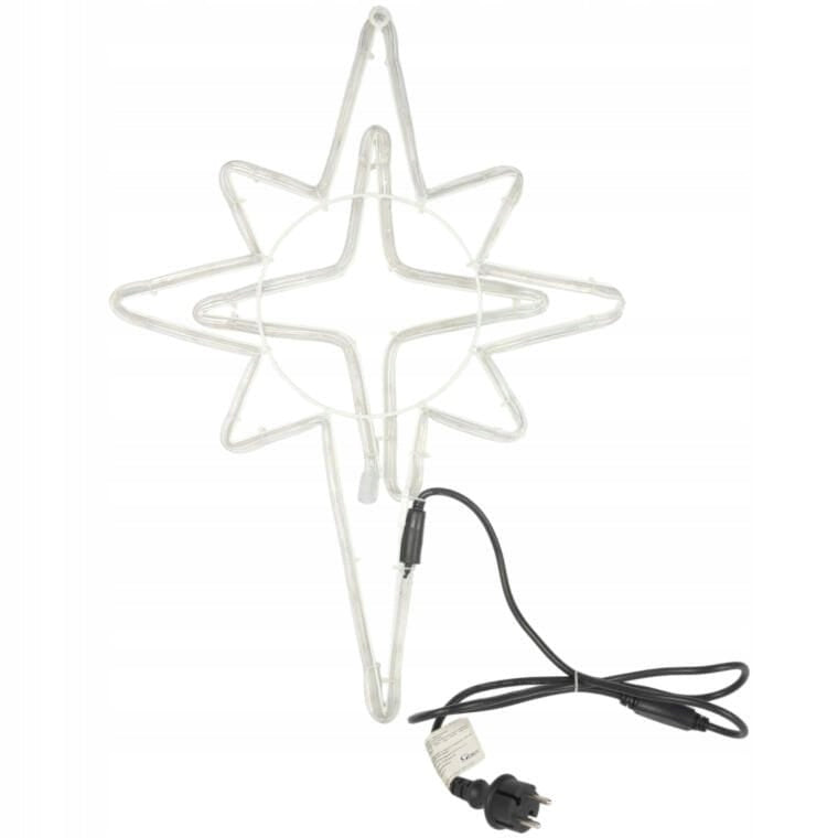 Kalėdinė LED gyvatuko dekoracija Betliejaus žvaigždė, 60 cm