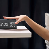 ELEKTRONINIS ŽADINTUVAS TERMOMETRAS SIGNALIZACIJA SKAITMENINIS STOVASIS LAIKRODIS TYLUS