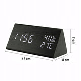 ELEKTRONINIS ŽADINTUVAS TERMOMETRAS SIGNALIZACIJA SKAITMENINIS STOVASIS LAIKRODIS TYLUS