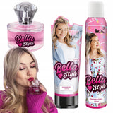 Bella Style Rožinis Dovanų Rinkinys 3 Kosmetikos Priemonės: Putos, Kūno Želė, Kvepalai