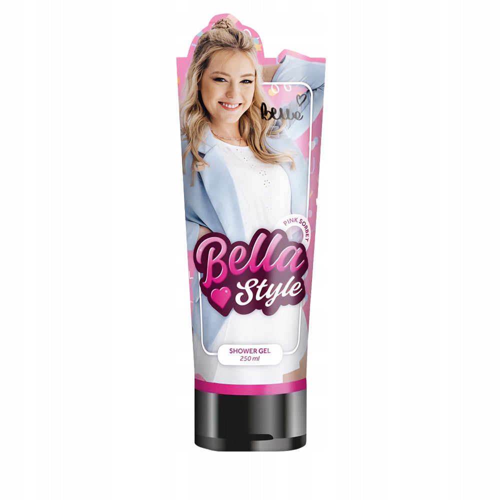 Bella Style Rožinis Dovanų Rinkinys 3 Kosmetikos Priemonės: Putos, Kūno Želė, Kvepalai