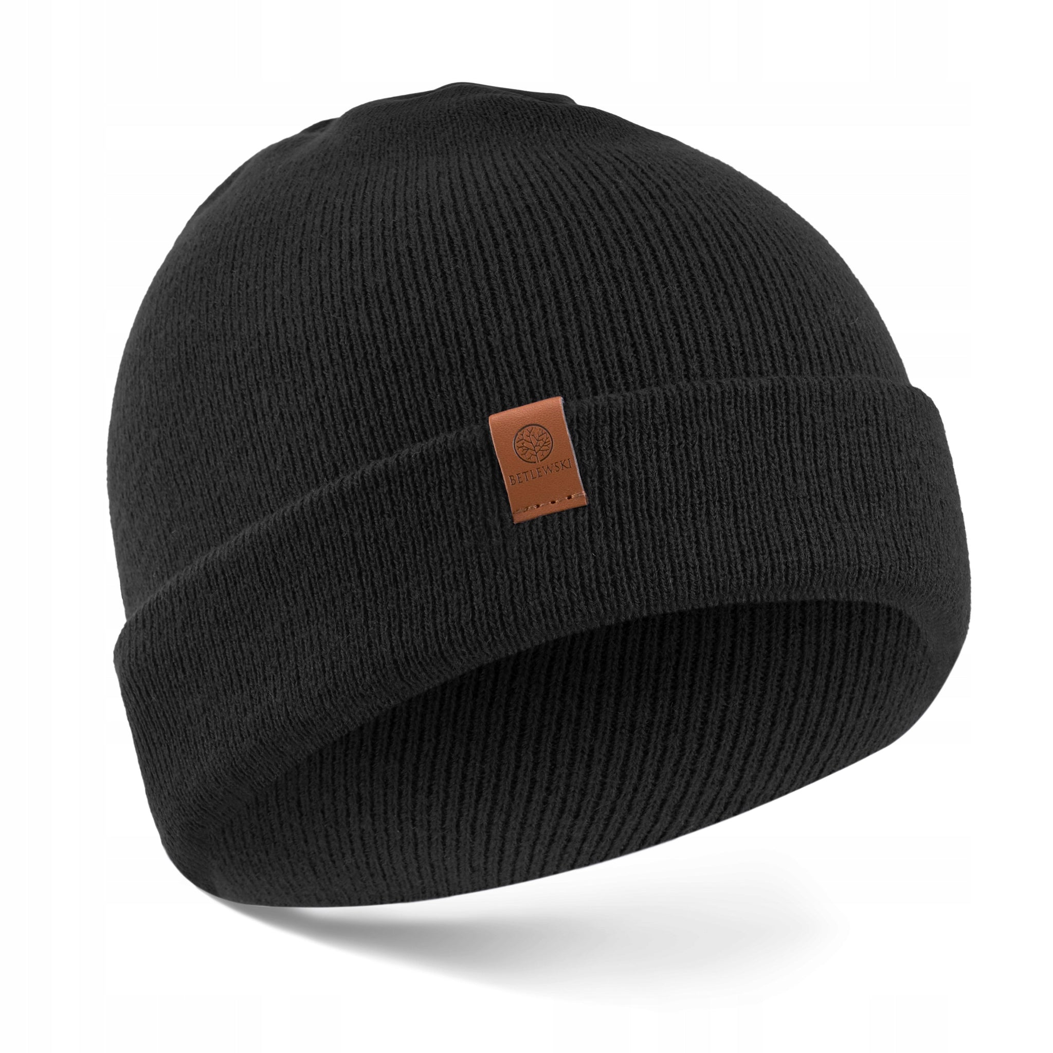 Betlewski Vyriesiama vyriška kepurė žiemai, dviejų sluoksnių, šilta, stilinga, atspari