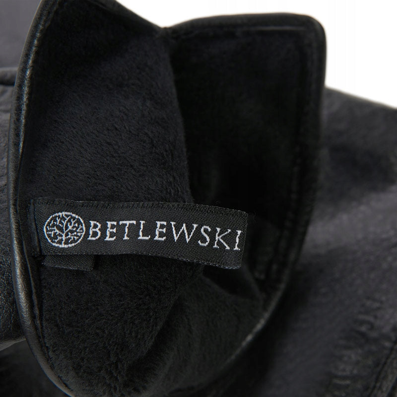 Betlewski Moteriškos odinės pirštinės madingos žiemai priglundančios prie rankos