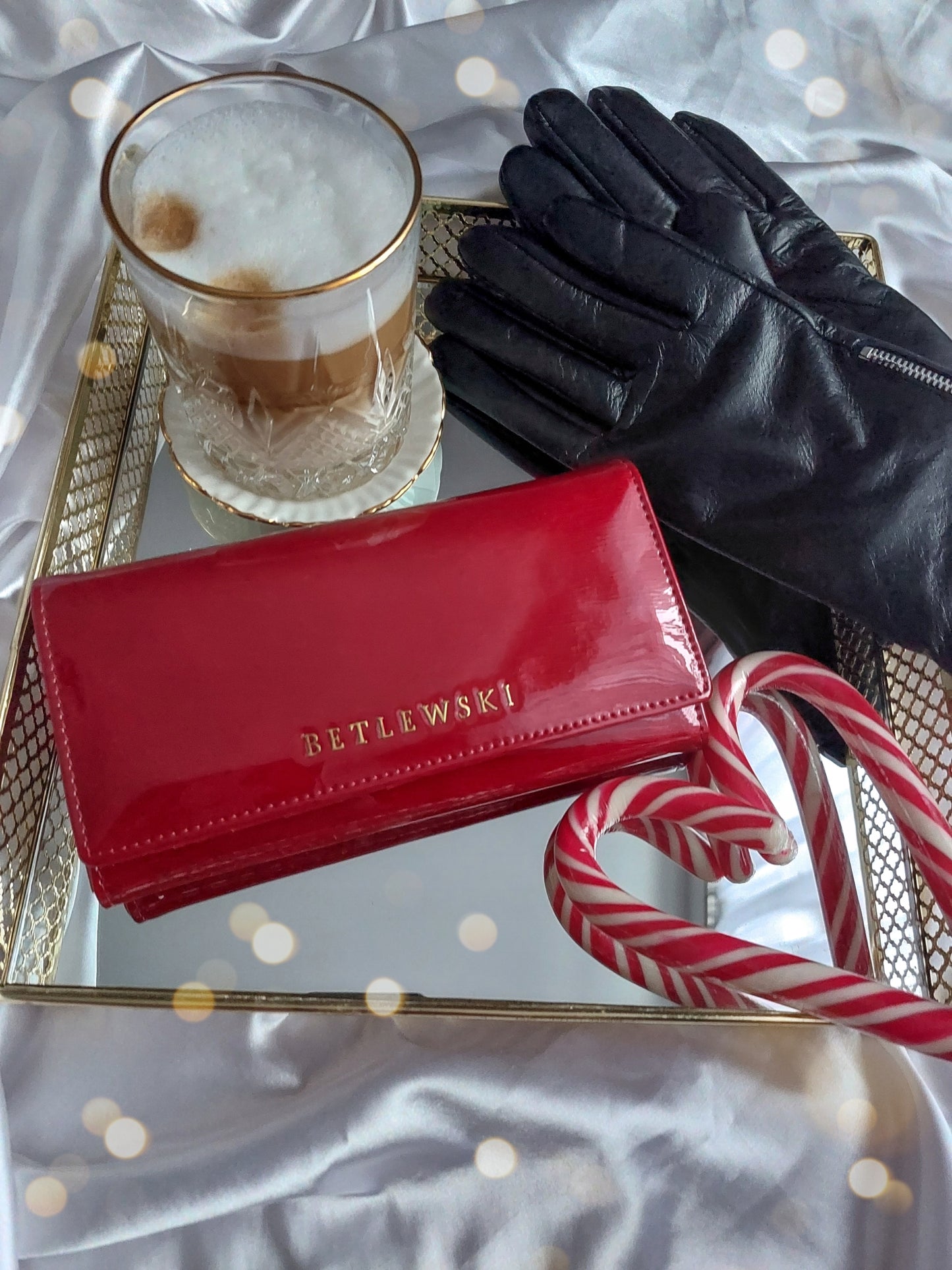 Betlewski Moteriškos odinės pirštinės madingos žiemai priglundančios prie rankos