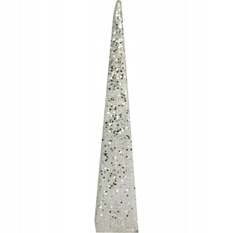 Balta Sizalio Eglutė Kūgis 80 cm Kalėdinė Dekoracija